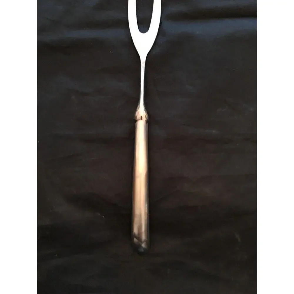 Vintage Reed & Barton Large Stainless Steel Carving Fork 11.5